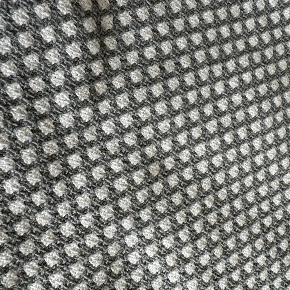 Woven Curtain Panel Gray/ White - Nate Berkus set of 2